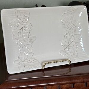Hallmark Fall Laves and Acorn Rectangle Server